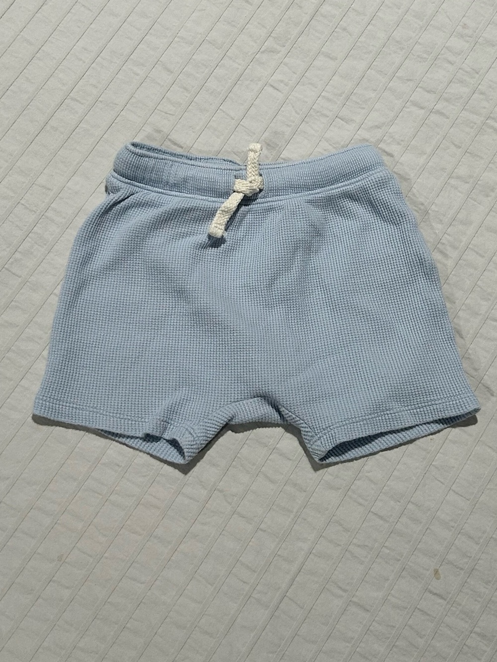 Old Navy Light Blue Waffle Knit Kids Shorts